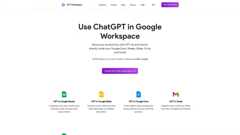 Homepage of gpt