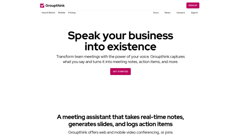 Homepage of groupthink