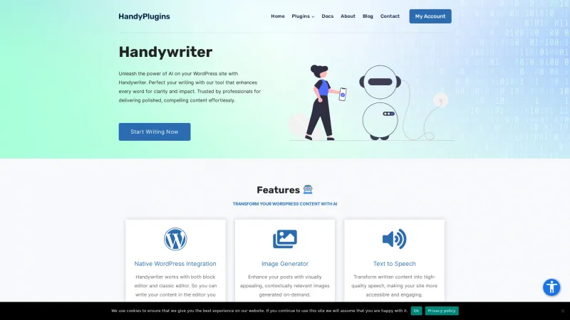 Homepage of handyplugins