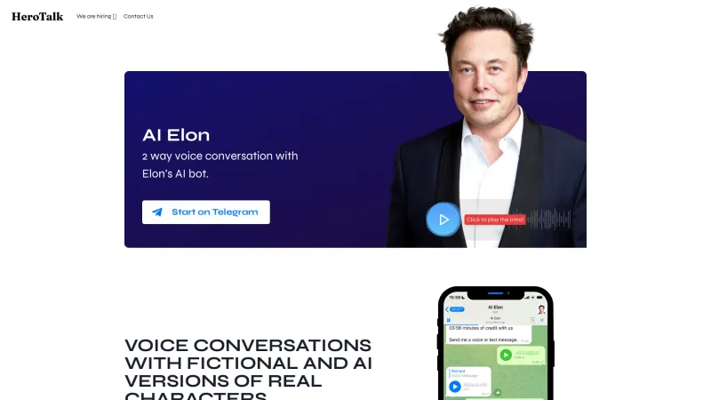 Homepage of herotalk