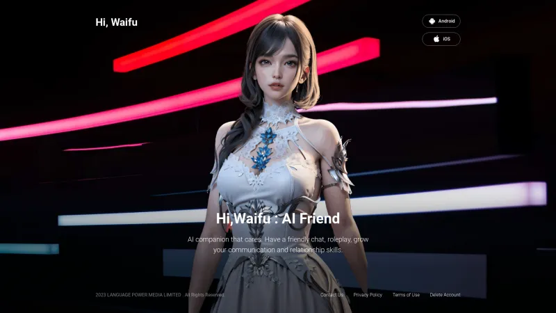 Homepage of hiwaifu