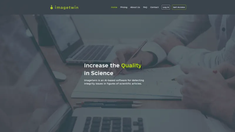 Homepage of imagetwin