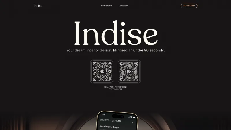 Homepage of indise