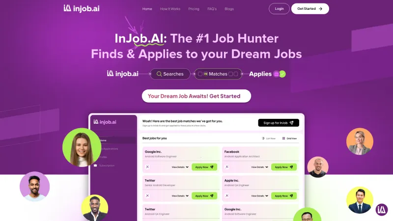 Homepage of injob