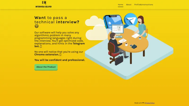 Homepage of interviewhelpers