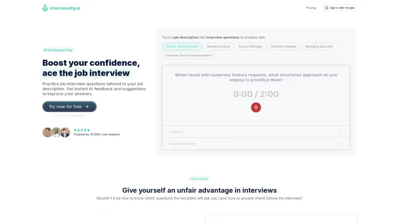 Homepage of interviewsby