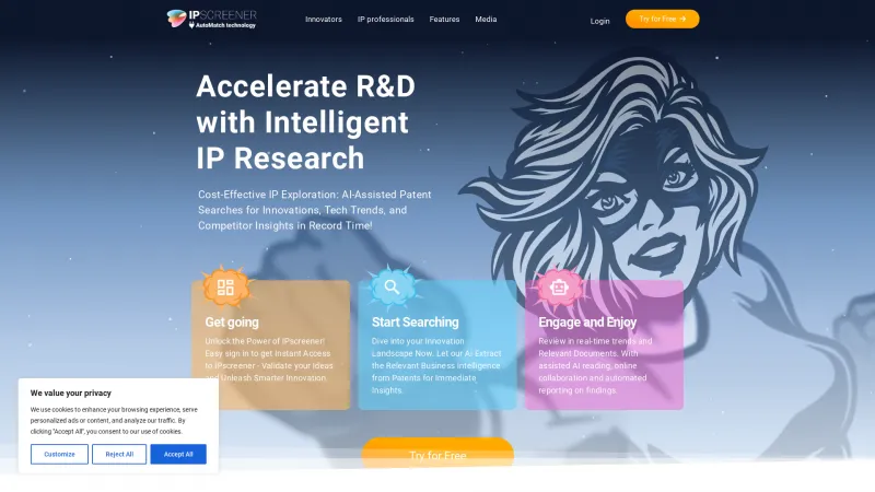 Homepage of ipscreener