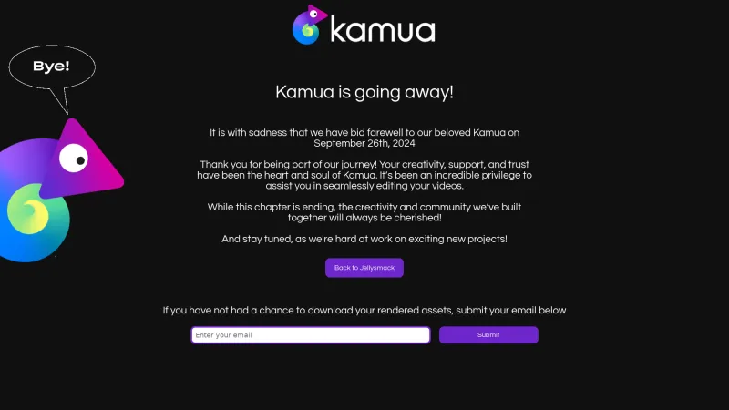 Homepage of kamua