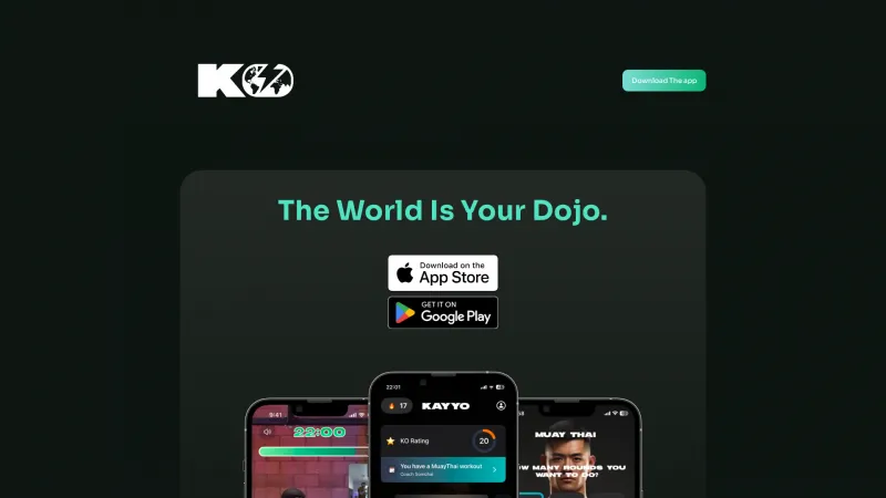 Homepage of kayyo