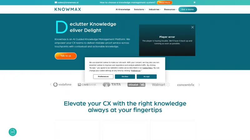 Homepage of knowmax