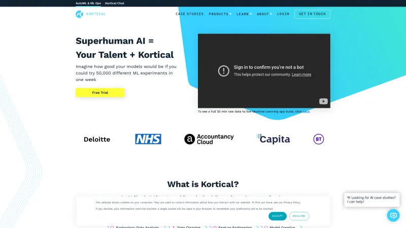 Homepage of kortical