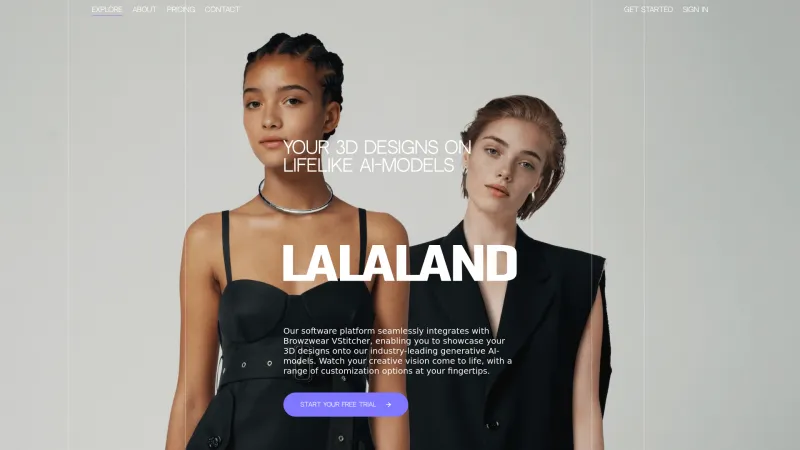 Homepage of lalaland