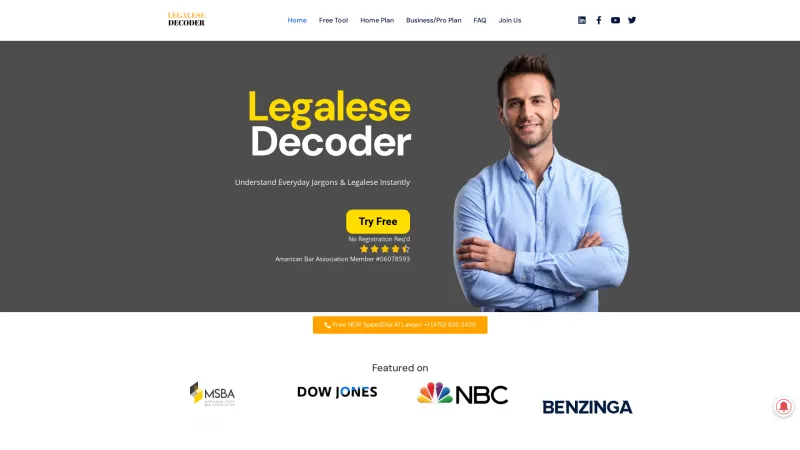 Homepage of legalesedecoder