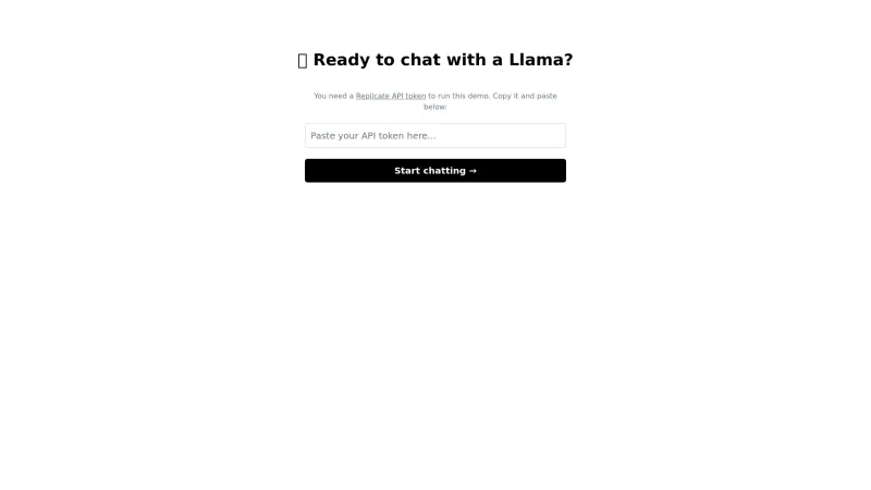 Homepage of llama2