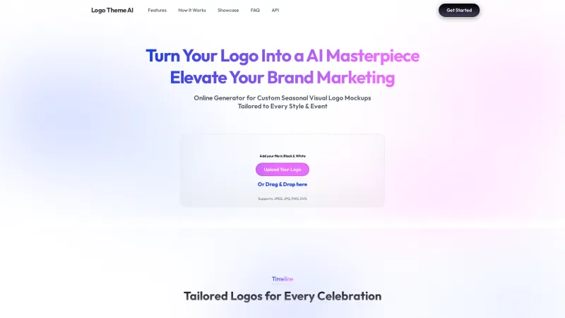 Homepage of logo-theme-ai