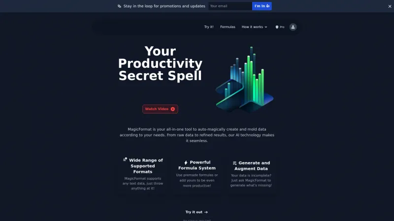 Homepage of magicform