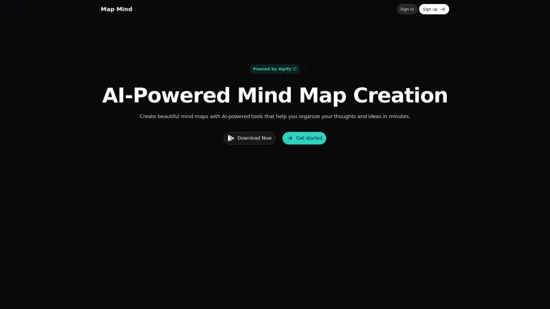 Homepage of mapmindai