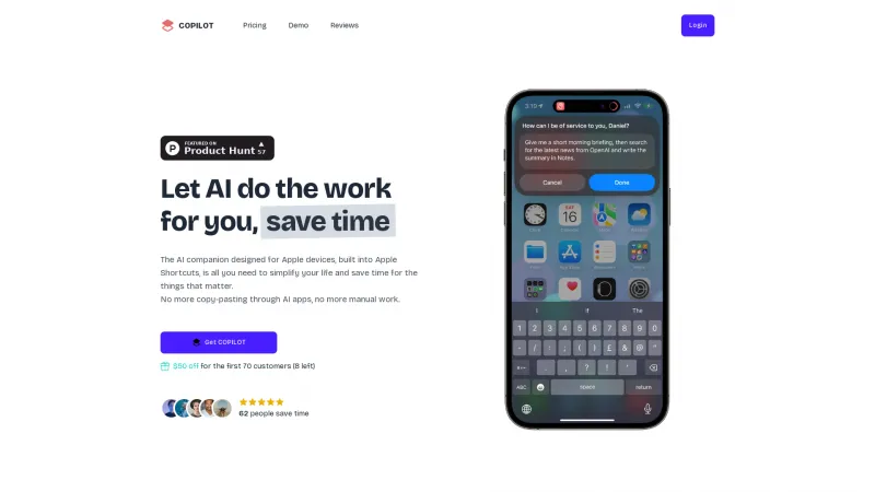 Homepage of meetcopilot