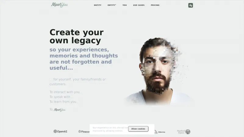 Homepage of meetyou