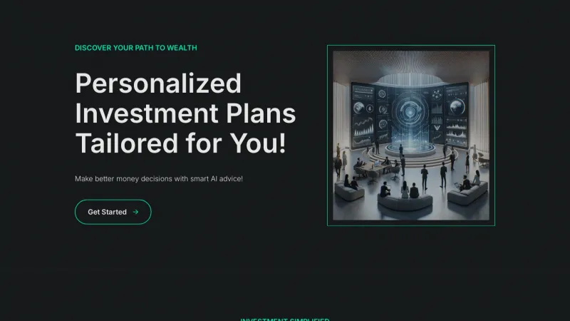 Homepage of myinvestment-ai