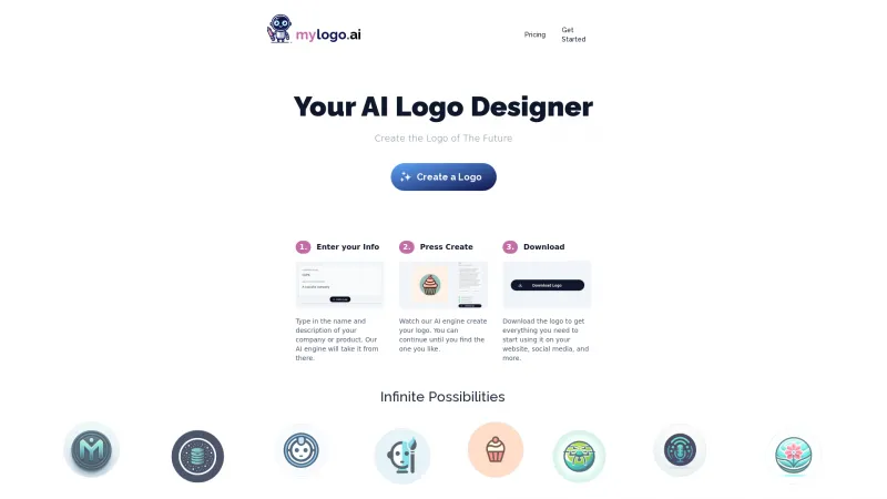 Homepage of mylogo