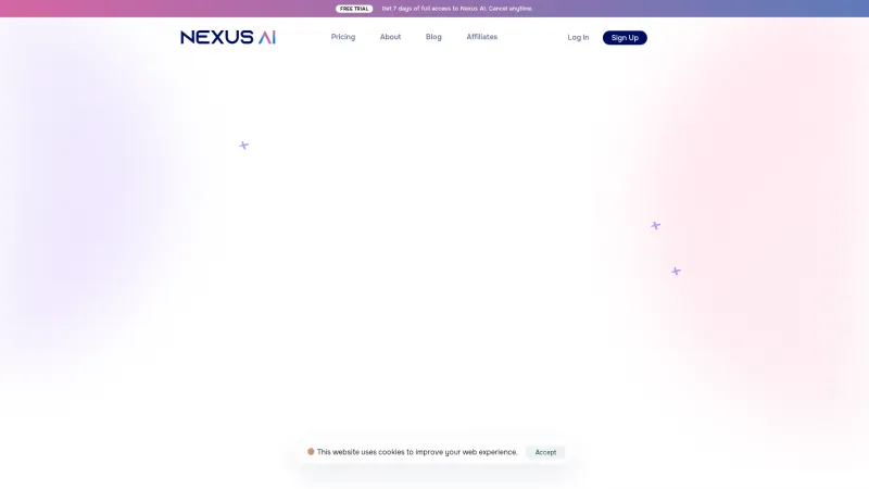 Homepage of mynexusai