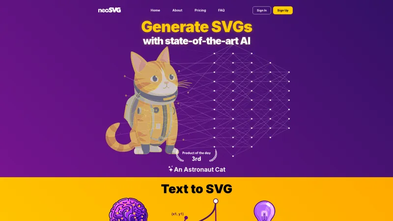 Homepage of neosvg