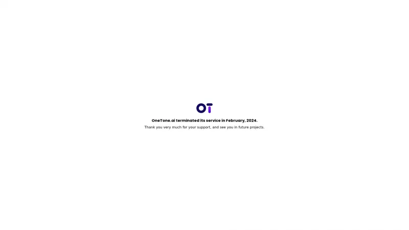 Homepage of onetone