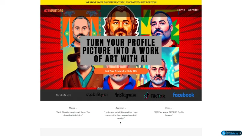 Homepage of ozziavatars