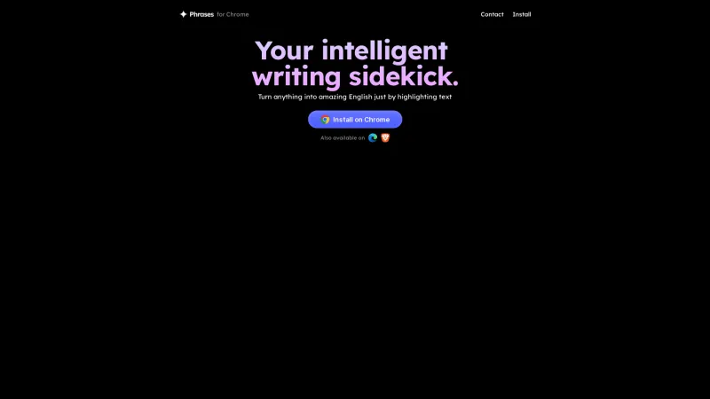 Homepage of phrases