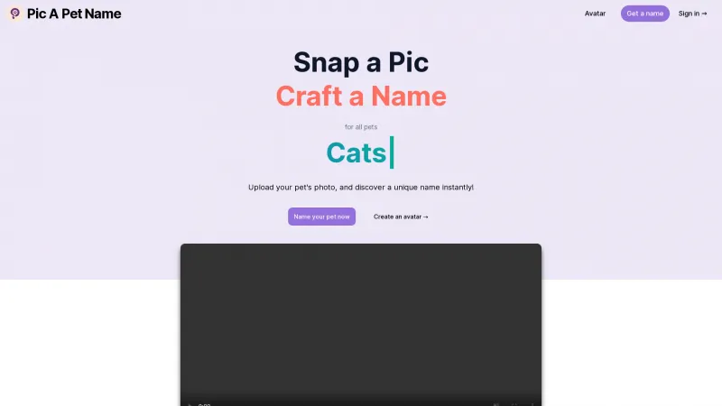 Homepage of picapetname