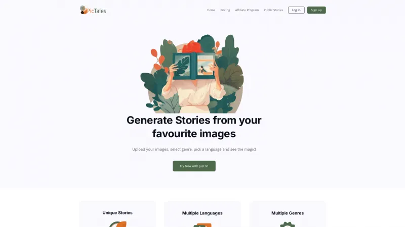 Homepage of pictales