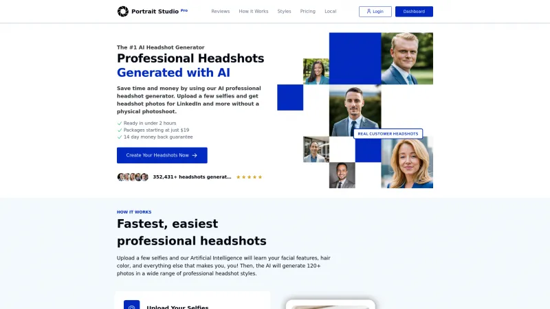 Homepage of portraitstudio