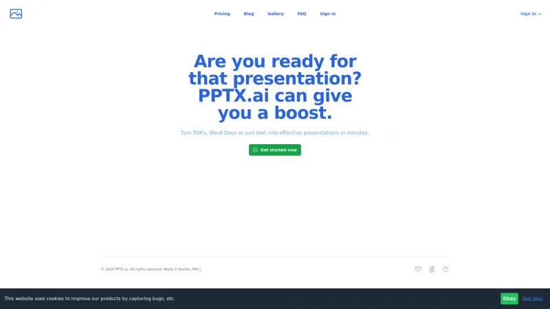 Homepage of pptx