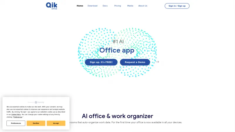 Homepage of qikmeeting