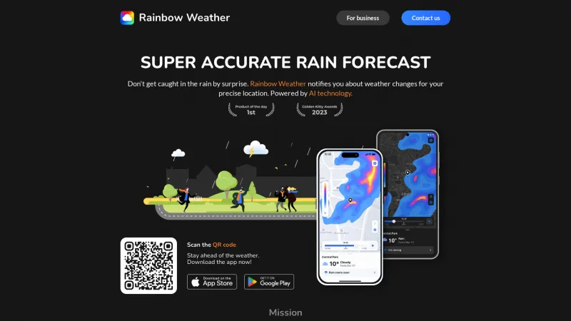 Homepage of rainbow