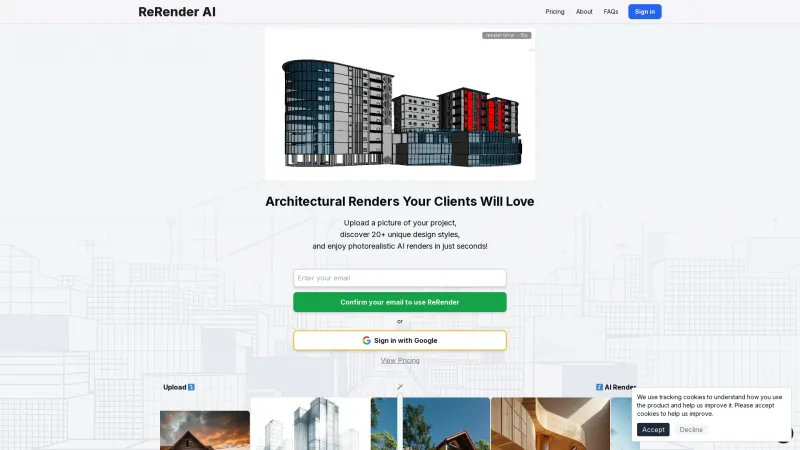 Homepage of rerenderai