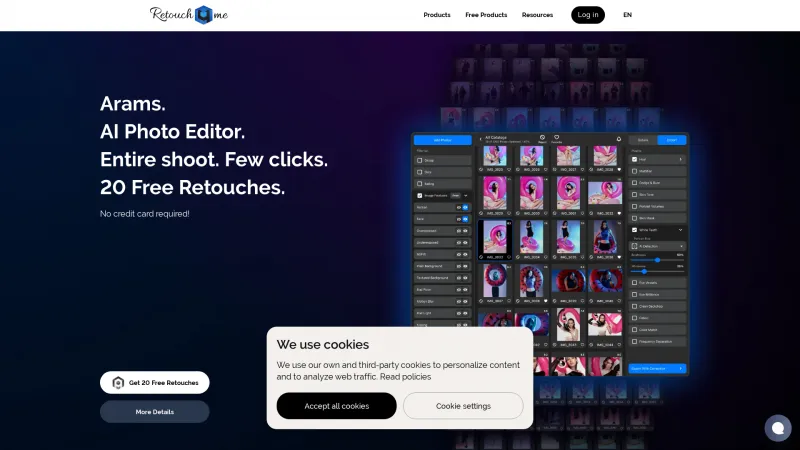 Homepage of retouch4