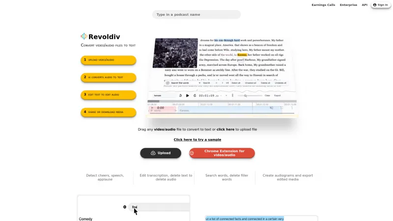 Homepage of revoldiv