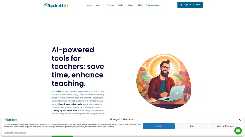 Homepage of rockettai