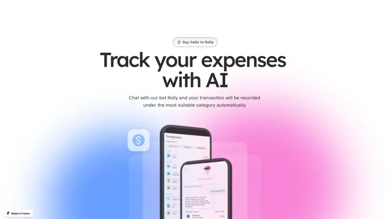 Homepage of framer