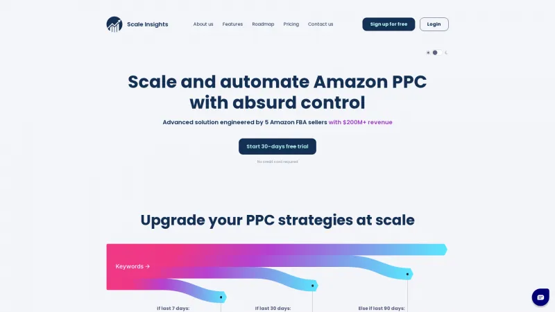 Homepage of scaleinsights