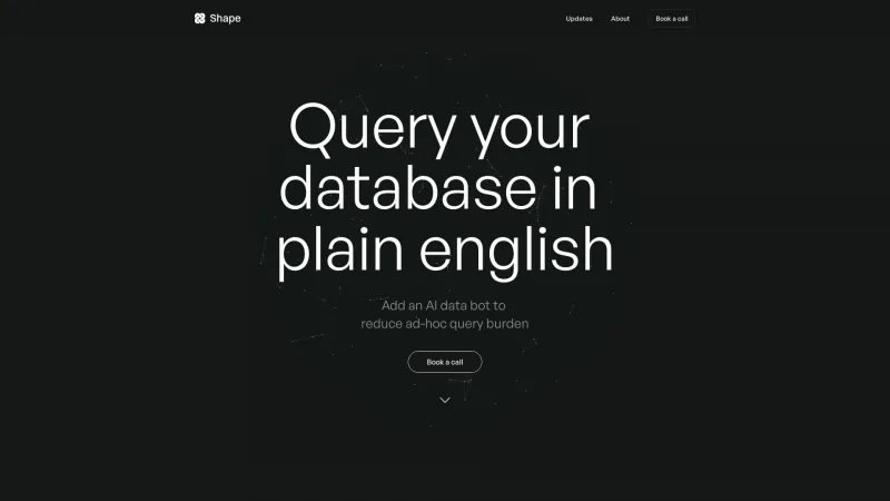 Homepage of shape