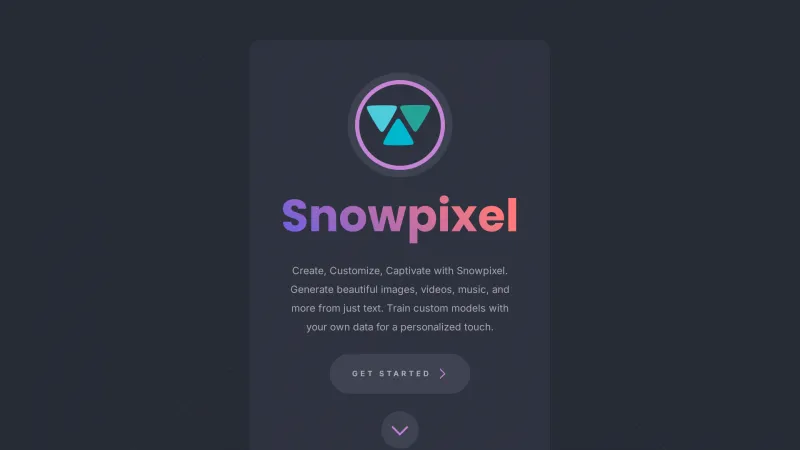 Homepage of snowpixel