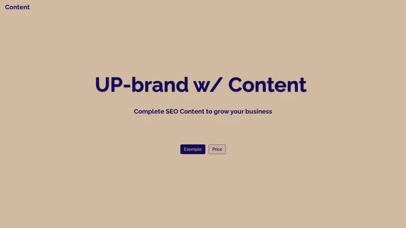 Homepage of businesspage