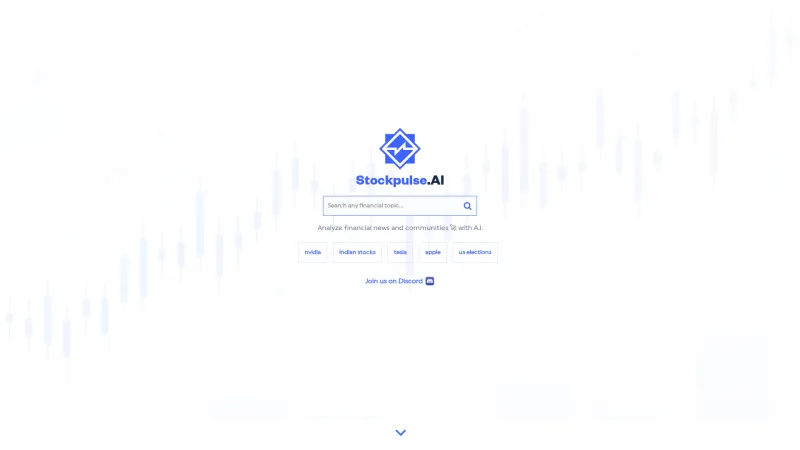 Homepage of stockpulse