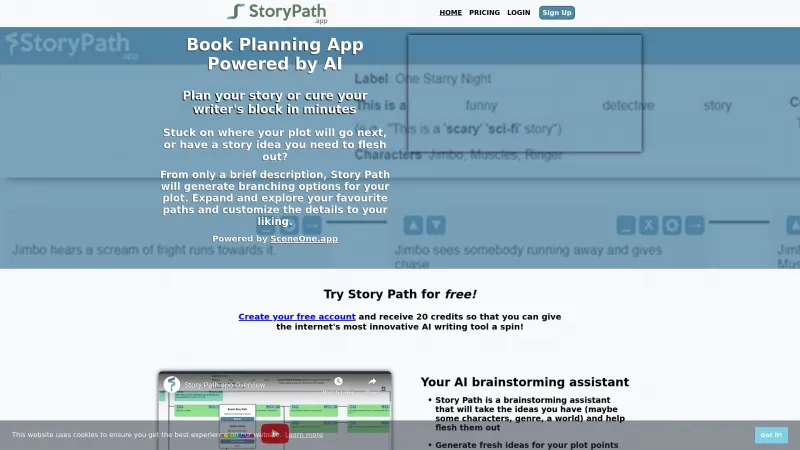 Homepage of storypath