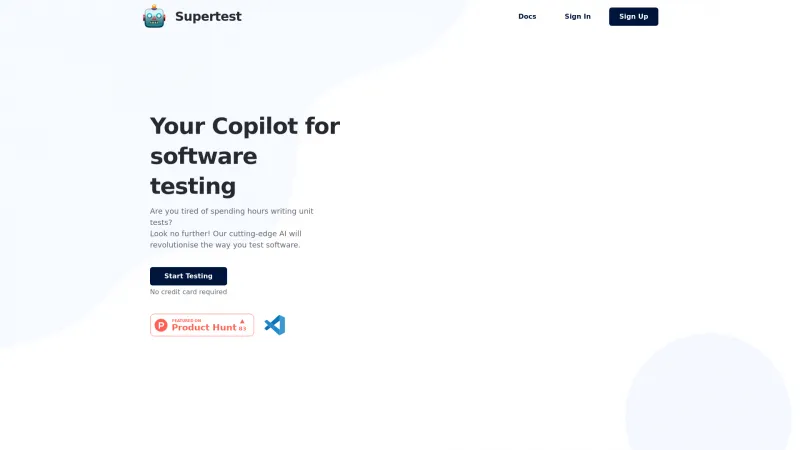 Homepage of supertest