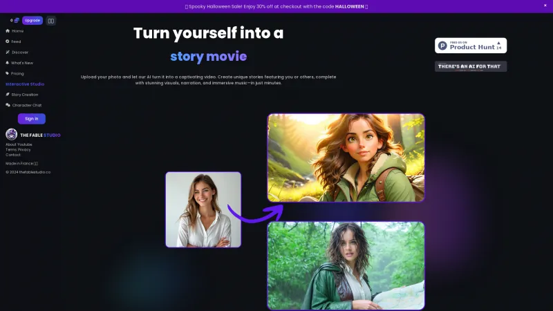 Homepage of thefablestudio