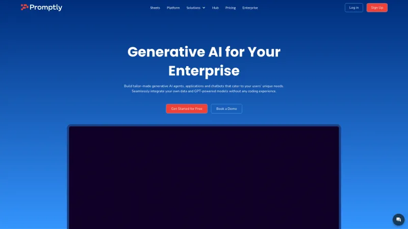 Homepage of trypromptly